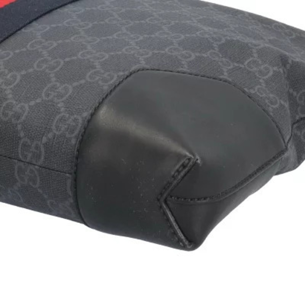 Gucci GG Supreme Sherry Shoulder Bag Canvas Black - Picture 9 of 11